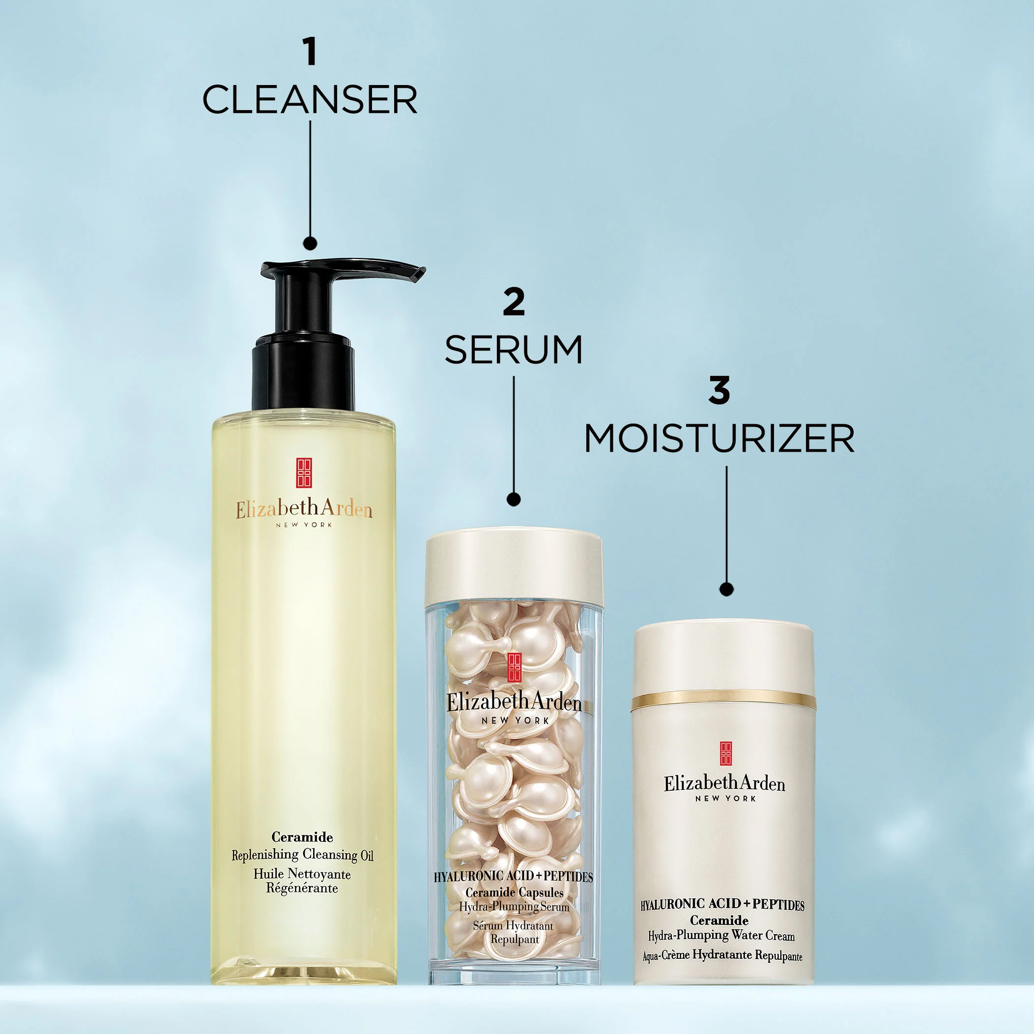 Hyaluronic Acid + Peptides Ceramide Capsules Serum and Water Cream Duo - Image 14